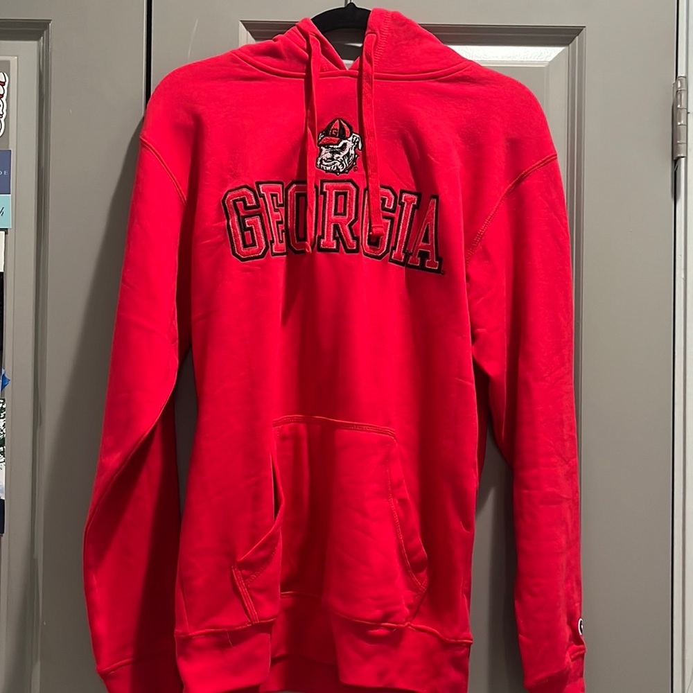 size-small embroidered georgia hoodie